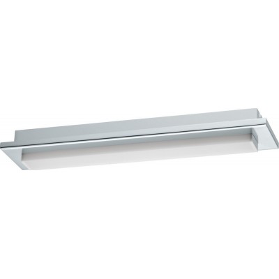 49,95 € Free Shipping | Furniture lighting Eglo Cumbrecita 8.5W 4000K Neutral light. 38×8 cm. Mirror lamp Steel and plastic. White, plated chrome and silver Color