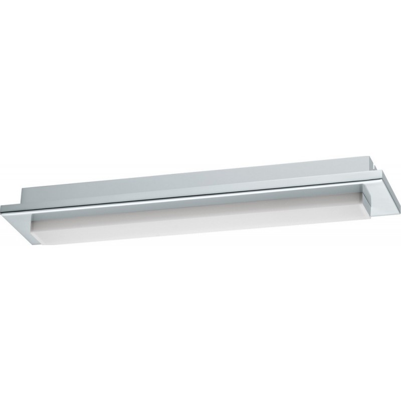 49,95 € Free Shipping | Furniture lighting Eglo Cumbrecita 8.5W 4000K Neutral light. Extended Shape 38×8 cm. Mirror lamp Bathroom. Modern and design Style. Steel and Plastic. White, plated chrome and silver Color