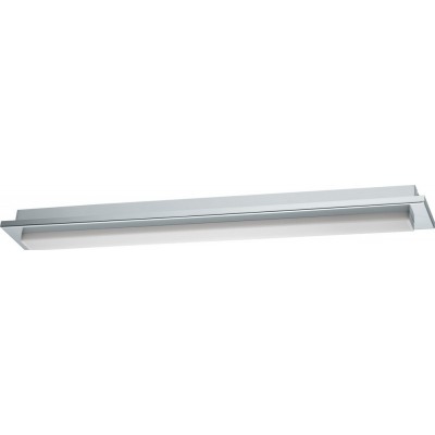 Éclairage de meubles Eglo Cumbrecita 16W 4000K Lumière neutre. 61×8 cm. Lampe miroir Acier et plastique. Couleur blanc, chromé et argent