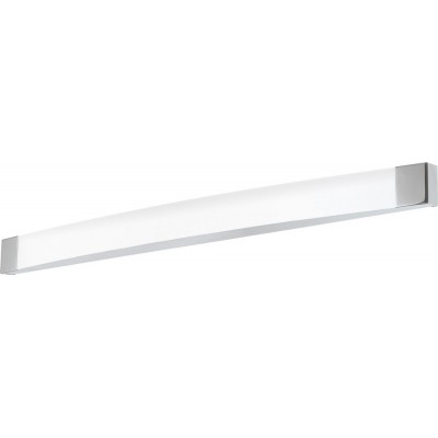 家具照明 Eglo Siderno 24W 4000K 中性光. 拉长的 形状 90×6 cm. 镜灯 浴室. 现代的 和 设计 风格. 钢 和 塑料. 镀铬, 银 和 缎 颜色