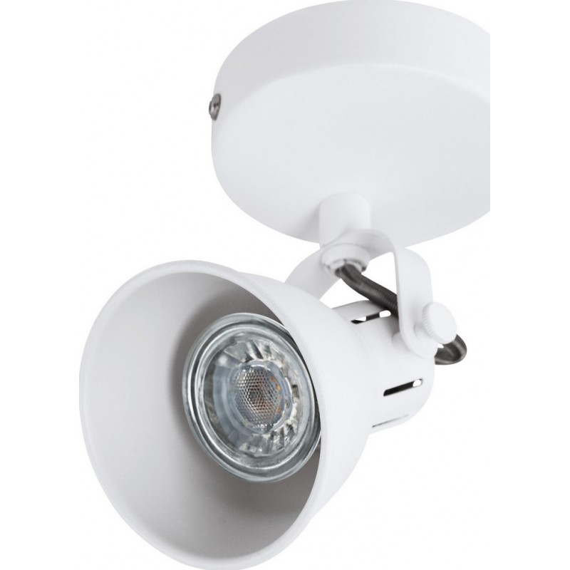 25,95 € Free Shipping | Indoor spotlight Eglo Seras 1 3.5W Ø 10 cm. Steel. White Color