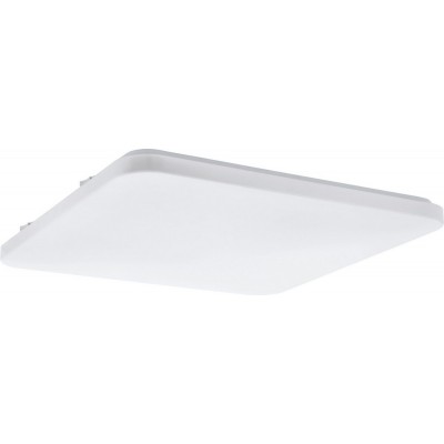 109,95 € Free Shipping | Indoor ceiling light Eglo Frania 50W 3000K Warm light. Square Shape 53×53 cm. Classic Style. Steel and Plastic. White Color