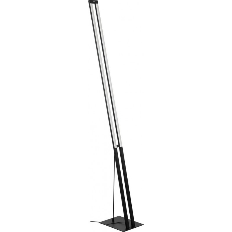 129,95 € Free Shipping | Floor lamp Eglo Amontillado 27W 3000K Warm light. Extended Shape 160 cm. Living room, dining room and bedroom. Modern, sophisticated and design Style. Steel, Aluminum and Plastic. White and black Color