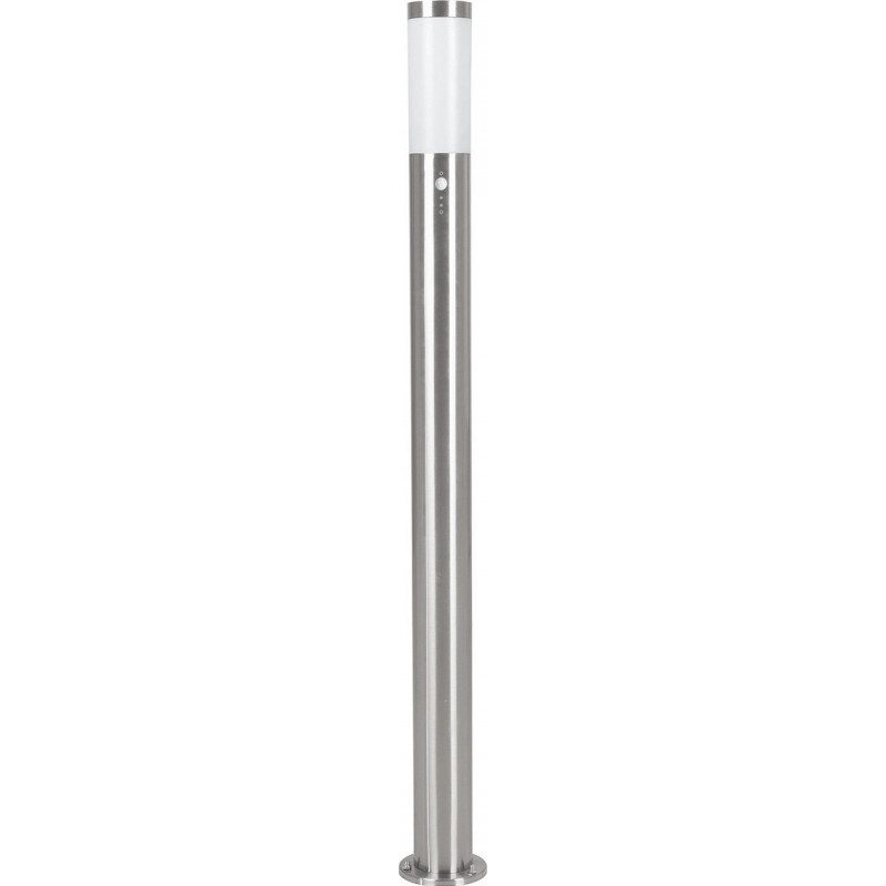 75,95 € Free Shipping | Streetlight Eglo Helsinki 12W Cylindrical Shape Ø 7 cm. Floor lamp Terrace, garden and pool. Modern and design Style. Steel, stainless steel and plastic. Stainless steel, white and silver Color