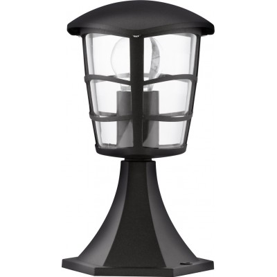 Faro luminoso Eglo Aloria 60W Forma Conica 30×17 cm. Lampada da presa Terrazza, giardino e piscina. Stile retrò e vintage. Alluminio e Plastica. Colore nero