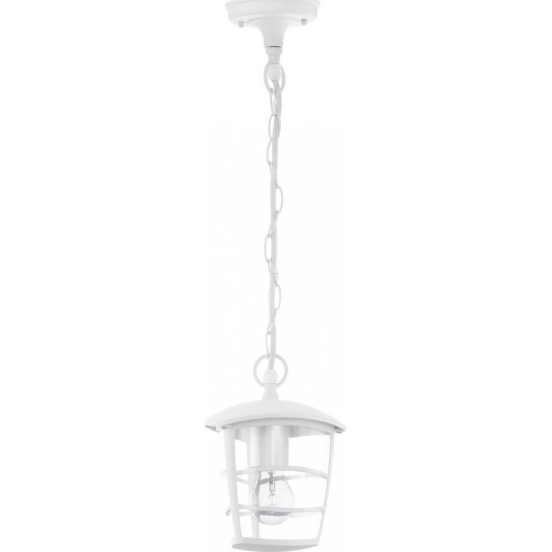 屋外ランプ Eglo Aloria 60W 円筒形 形状 69×17 cm. ハンギングランプ テラス, 庭園 そして プール. レトロ そして ビンテージ スタイル. アルミニウム そして プラスチック. 白い カラー