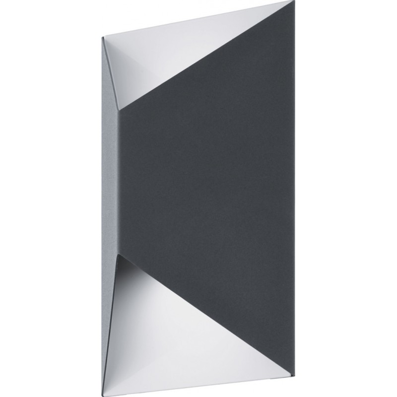 65,95 € Free Shipping | Outdoor wall light Eglo Predazzo 5W 3000K Warm light. Cubic Shape 21×14 cm. Terrace, garden and pool. Modern and design Style. Steel and Galvanized steel. Anthracite, white and black Color