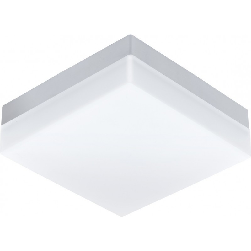 47,95 € Free Shipping | Outdoor lamp Eglo Sonella 8.5W 3000K Warm light. Square Shape 22×22 cm. Wall and ceiling lamp Terrace, garden and pool. Modern and design Style. Plastic. White Color