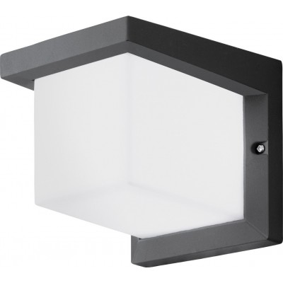 88,95 € Free Shipping | Outdoor wall light Eglo Desella 1 10W 3000K Warm light. Cubic Shape 16×16 cm. Terrace, garden and pool. Modern and design Style. Aluminum and plastic. Anthracite, white and black Color
