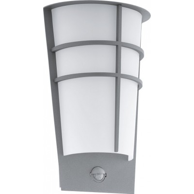 91,95 € Free Shipping | Outdoor wall light Eglo Breganzo 1 5W 3000K Warm light. Cylindrical Shape 30×19 cm. Terrace, garden and pool. Modern and design Style. Steel, galvanized steel and plastic. White and silver Color