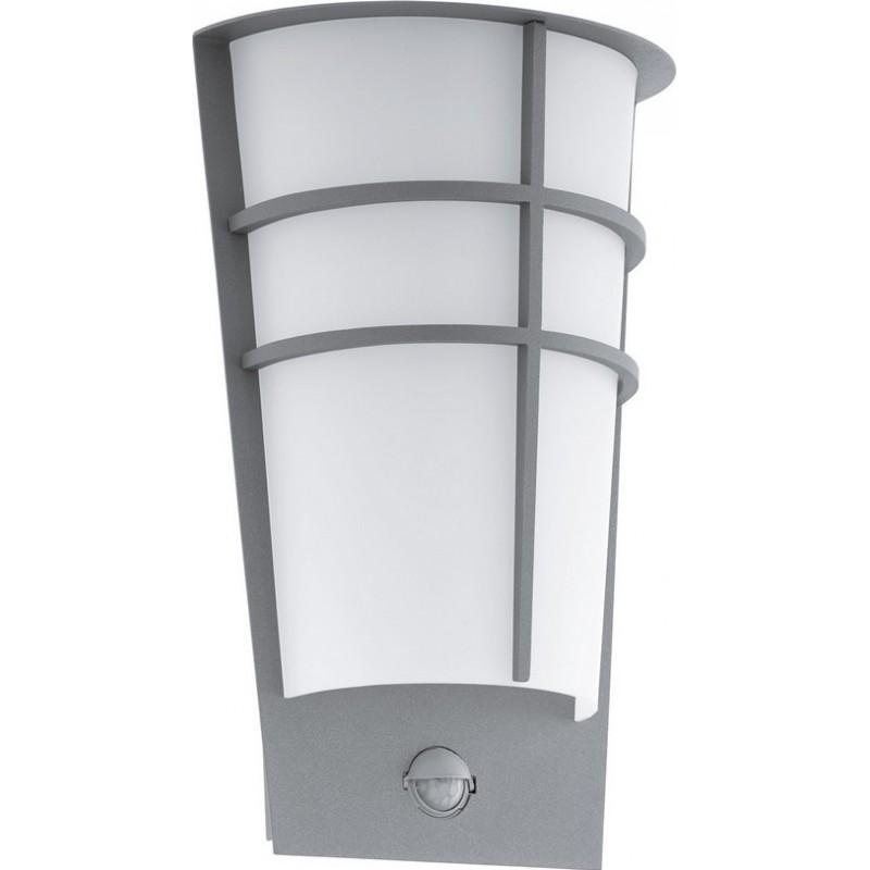 79,95 € Free Shipping | Outdoor wall light Eglo Breganzo 1 5W 3000K Warm light. Cylindrical Shape 30×19 cm. Terrace, garden and pool. Modern and design Style. Steel, Galvanized steel and Plastic. White and silver Color