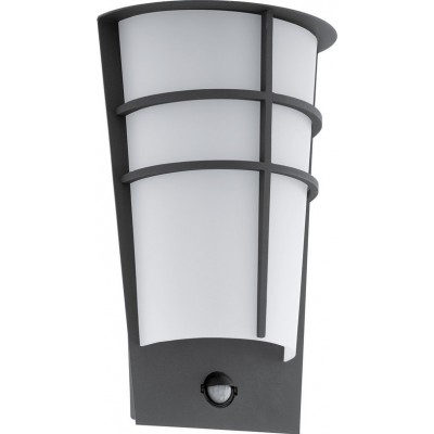 98,95 € Free Shipping | Outdoor wall light Eglo Breganzo 1 5W 3000K Warm light. Cylindrical Shape 30×19 cm. Terrace, garden and pool. Modern and design Style. Steel, galvanized steel and plastic. Anthracite, white and black Color