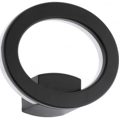 Outdoor wall light Eglo Emollio 10W 3000K Warm light. Round Shape 20×16 cm. Terrace, garden and pool. Modern and design Style. Aluminum and plastic. Anthracite, white and black Color