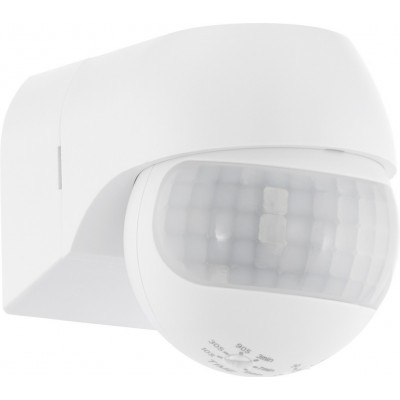 29,95 € Free Shipping | Lighting fixtures Eglo Detect Me 1 Spherical Shape 7×6 cm. Motion detector device Modern and design Style. Plastic. White Color
