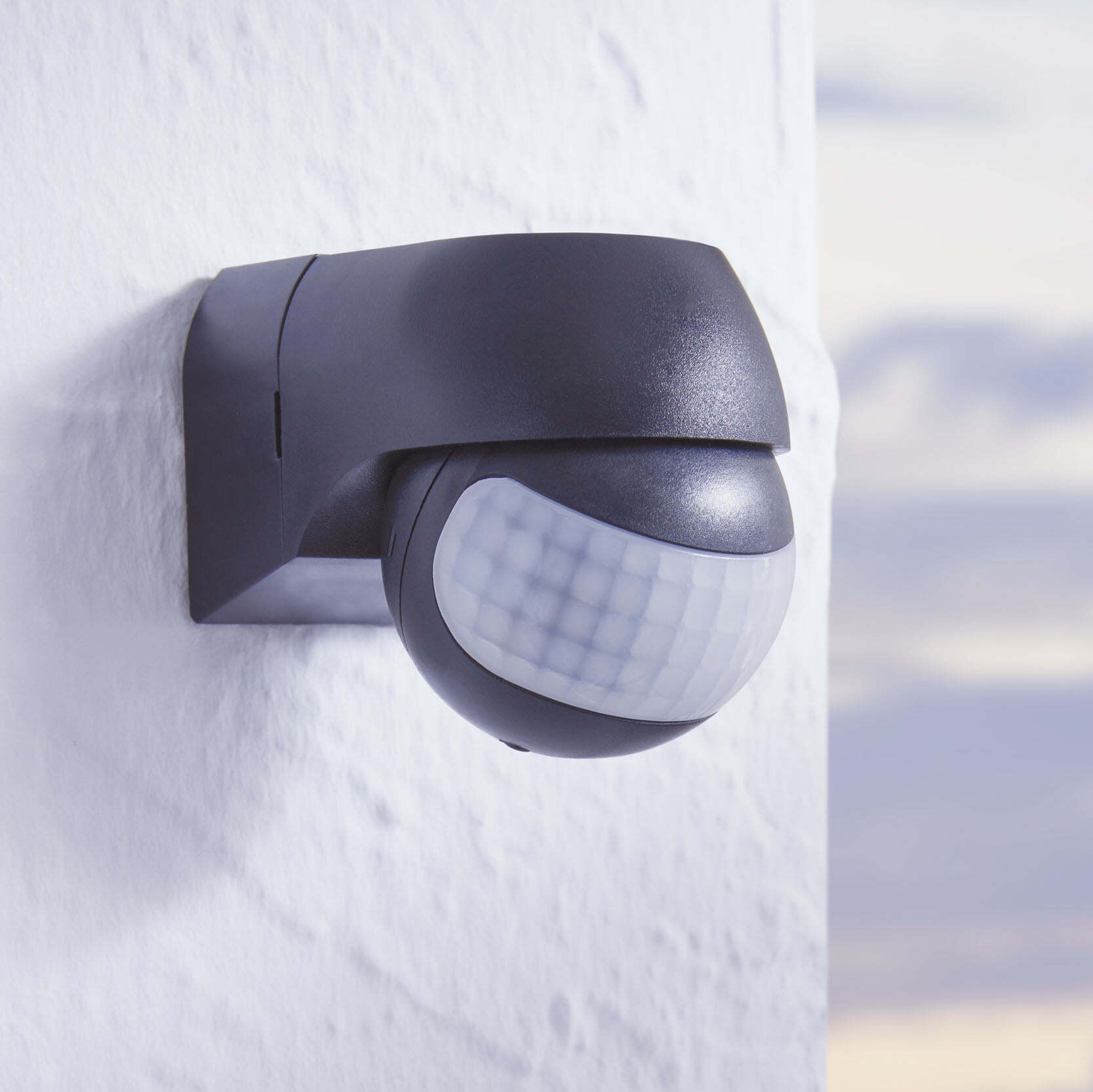 27,95 € Бесплатная доставка | Осветительная арматура Eglo Detect Me 1 7×6 cm. Устройство детектора движения Пластик. Чернить Цвет