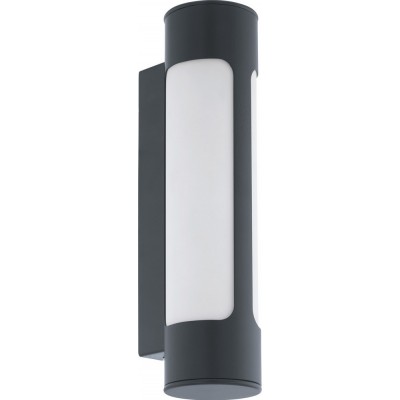 55,95 € Free Shipping | Outdoor wall light Eglo Tonego 12W 3000K Warm light. Cylindrical Shape 31×8 cm. Terrace, garden and pool. Modern and design Style. Steel, galvanized steel and plastic. Anthracite, white and black Color