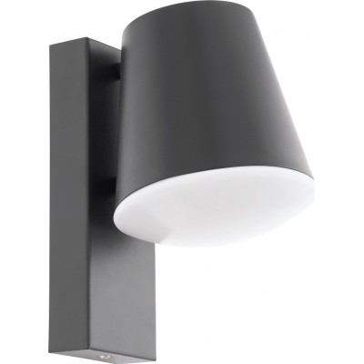 39,95 € Free Shipping | Outdoor wall light Eglo Caldiero 10W Conical Shape 24×14 cm. Terrace, garden and pool. Modern and design Style. Steel, galvanized steel and plastic. Anthracite, white and black Color