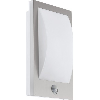79,95 € Free Shipping | Outdoor wall light Eglo Verres 12W Rectangular Shape 29×18 cm. Terrace, garden and pool. Modern and design Style. Steel, stainless steel and plastic. Stainless steel, white and silver Color