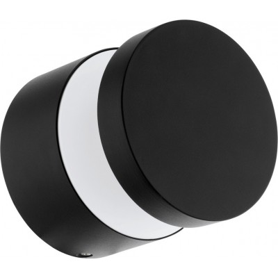 56,95 € Envio grátis | Aplique de parede ao ar livre Eglo Melzo 11W 3000K Luz quente. Ø 13 cm. Alumínio e plástico. Cor preto