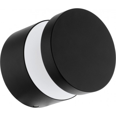49,95 € Free Shipping | Outdoor wall light Eglo Melzo 11W 3000K Warm light. Cylindrical Shape Ø 13 cm. Terrace, garden and pool. Modern and design Style. Aluminum and plastic. Black Color