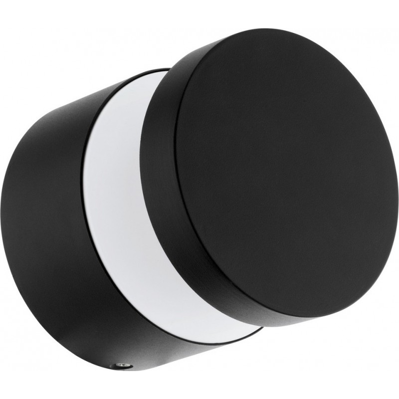 61,95 € Free Shipping | Outdoor wall light Eglo Melzo 11W 3000K Warm light. Cylindrical Shape Ø 13 cm. Terrace, garden and pool. Modern and design Style. Aluminum and plastic. Black Color