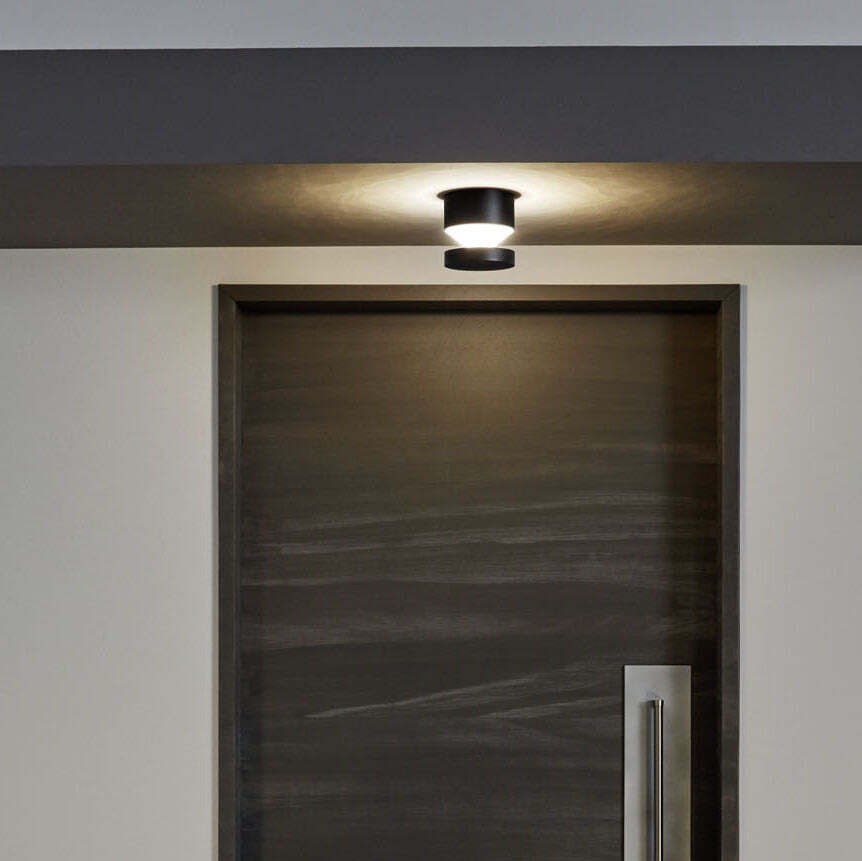 56,95 € Spedizione Gratuita | Applique da esterno Eglo Melzo 11W 3000K Luce calda. Ø 13 cm. Alluminio e plastica. Colore nero