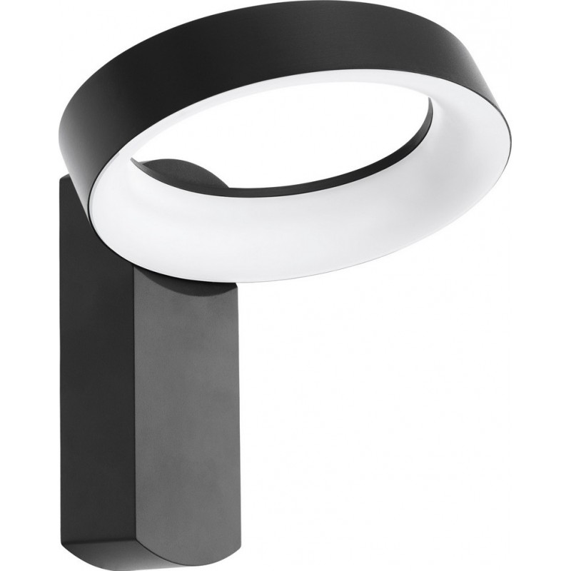 92,95 € Free Shipping | Outdoor wall light Eglo Pernate 11W 3000K Warm light. Round Shape 25×24 cm. Terrace, garden and pool. Modern and design Style. Aluminum and Plastic. Anthracite, white and black Color