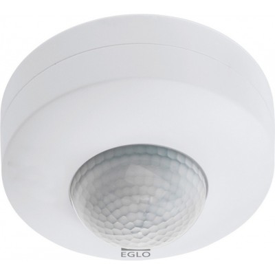 32,95 € Free Shipping | Lighting fixtures Eglo Detect Me 6 Cylindrical Shape Ø 9 cm. Motion detector device Modern and design Style. Plastic. White Color