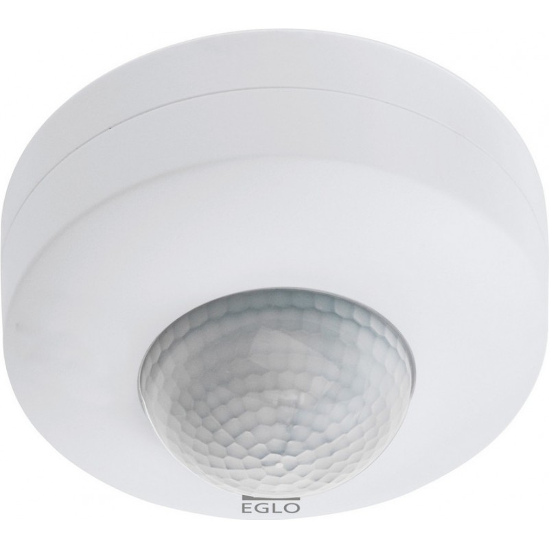 38,95 € Free Shipping | Lighting fixtures Eglo Detect Me 6 Cylindrical Shape Ø 9 cm. Motion detector device Modern and design Style. Plastic. White Color