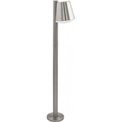 128,95 € Free Shipping | Streetlight Eglo Caldiero C 9W Conical Shape 97×24 cm. Floor lamp Terrace, garden and pool. Modern and design Style. Steel, stainless steel and plastic. Stainless steel, white and silver Color