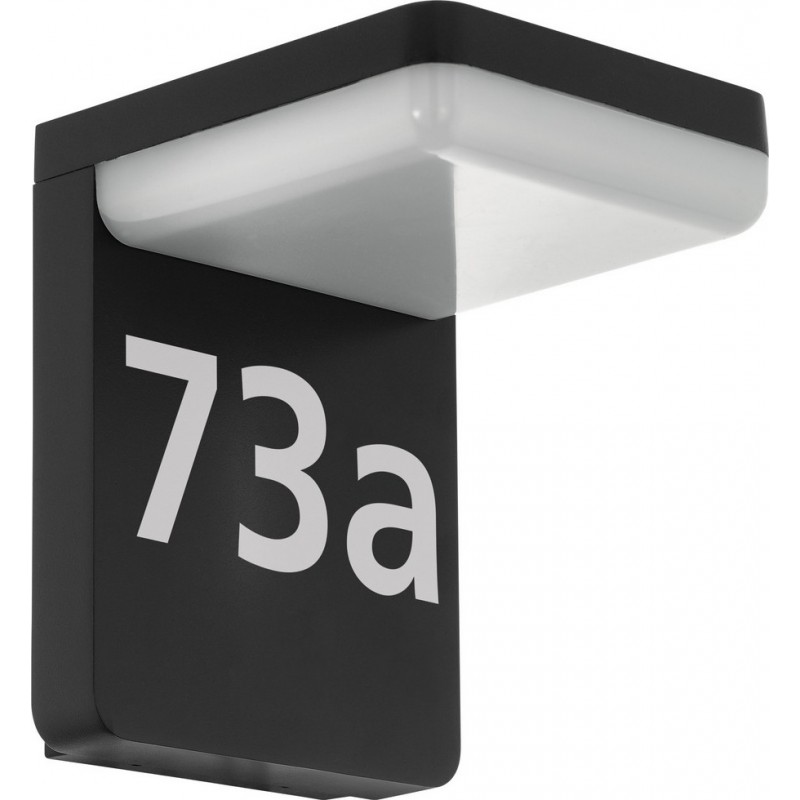 44,95 € Free Shipping | Outdoor wall light Eglo Amarosi 10W 3000K Warm light. Cubic Shape 21×17 cm. Terrace, garden and pool. Modern and design Style. Aluminum and plastic. White and black Color