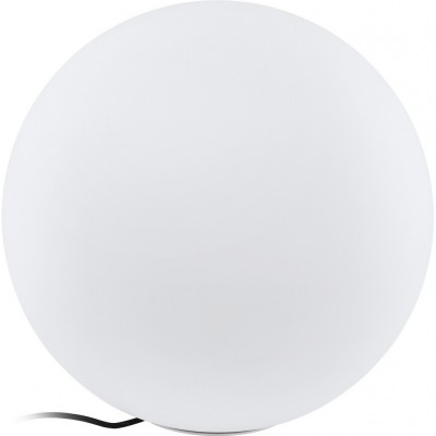 153,95 € Free Shipping | Furniture with lighting Eglo Monterolo 40W E27 Spherical Shape Ø 50 cm. Floor lamp Terrace, garden and pool. Modern and design Style. Plastic. White Color