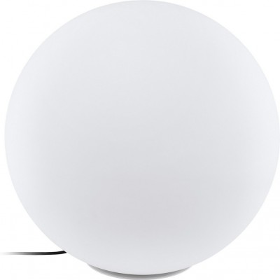Furniture with lighting Eglo Monterolo 40W E27 Spherical Shape Ø 60 cm. Floor lamp Terrace, garden and pool. Modern and design Style. Plastic. White Color