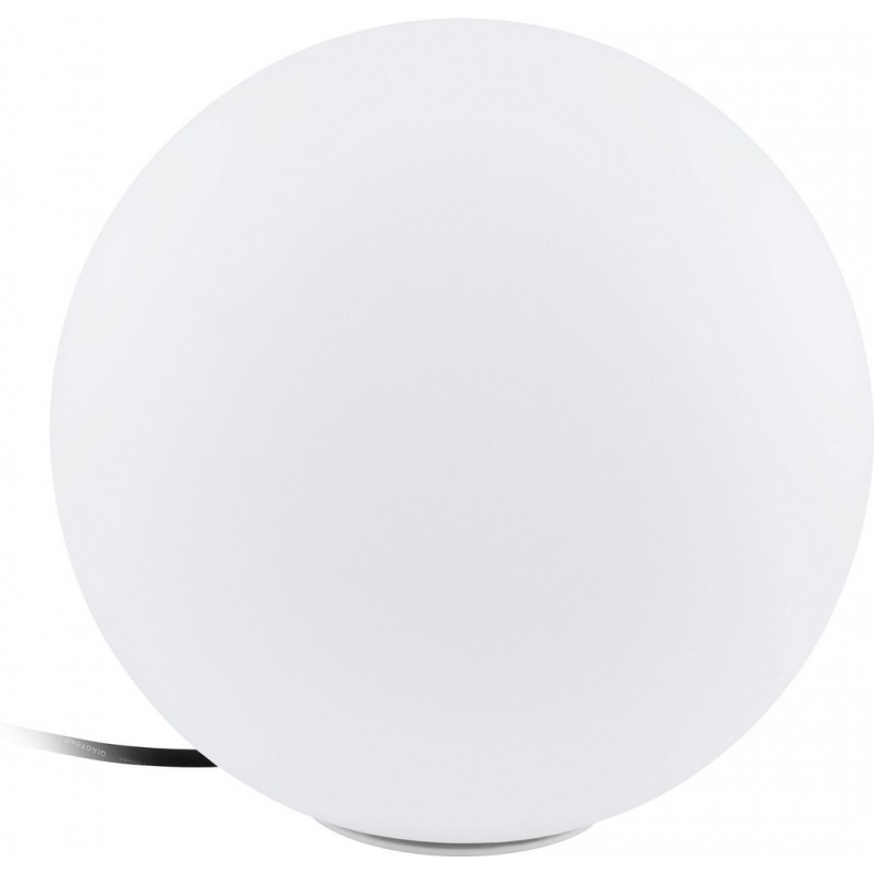 99,95 € 免费送货 | 照明家具 Eglo Monterolo C 9W E27 LED RGBTW A60 球形 形状 Ø 30 cm. 落地灯 阳台, 花园 和 水池. 现代的 和 设计 风格. 塑料. 白色的 颜色