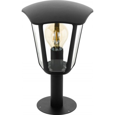47,95 € Free Shipping | Luminous beacon Eglo Monreale 60W Conical Shape Ø 23 cm. Socket lamp Terrace, garden and pool. Retro, vintage and design Style. Aluminum and plastic. Black Color