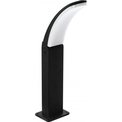 发光信标 Eglo Fiumicino 11W 3000K 暖光. 拉长的 形状 45 cm. 插座灯 阳台, 花园 和 水池. 现代的 和 设计 风格. 铝 和 塑料. 白色的 和 黑色的 颜色