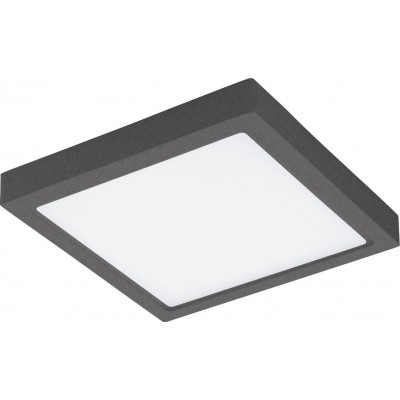 116,95 € Free Shipping | Outdoor lamp Eglo Argolis C 22W 2700K Very warm light. Square Shape 30×30 cm. Wall and ceiling lamp Terrace, garden and pool. Modern and design Style. Aluminum and plastic. Anthracite, white and black Color