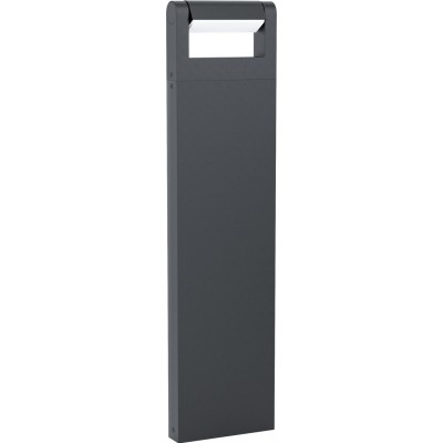 131,95 € Free Shipping | Streetlight Eglo Brianza 5W 3000K Warm light. Cubic Shape 80×20 cm. Floor lamp Terrace, garden and pool. Modern and design Style. Aluminum. Black Color