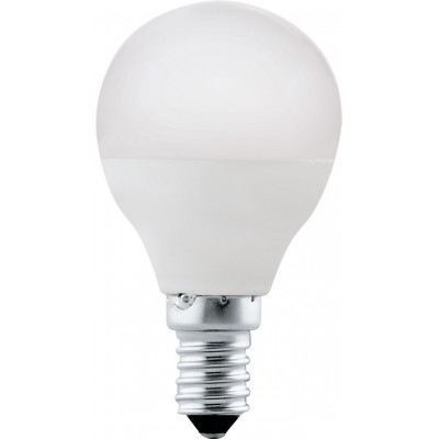 LED-Glühbirne Eglo LM LED E14 4W E14 LED P45 4000K Neutrales Licht. Sphärisch Gestalten Ø 4 cm. Plastik. Opal Farbe
