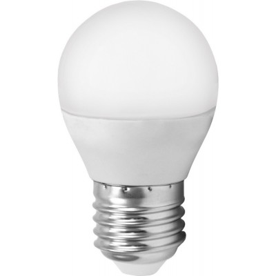 2,95 € Free Shipping | LED light bulb Eglo LM LED E27 4W E27 LED G45 4000K Neutral light. Spherical Shape Ø 4 cm. Plastic. Opal Color