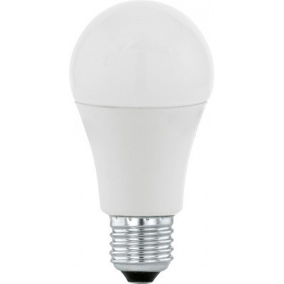 LED-Glühbirne Eglo LM LED E27 10W E27 LED A60 4000K Neutrales Licht. Oval Gestalten Ø 6 cm. Plastik. Opal Farbe