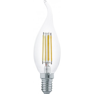 2,95 € Envoi gratuit | Ampoule LED Eglo LM LED E14 4W E14 LED CF35 2700K Lumière très chaude. Façonner Ovale Ø 3 cm. Verre