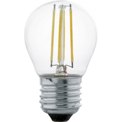 LED-Glühbirne Eglo LM LED E27 4W E27 LED G45 2700K Sehr warmes Licht. Sphärisch Gestalten Ø 4 cm. Glas