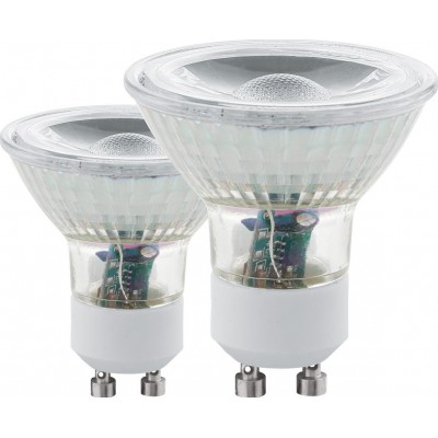 LED電球 Eglo LM LED GU10 5W GU10 LED 4000K ニュートラルライト. コニカル 形状 Ø 5 cm. ガラス