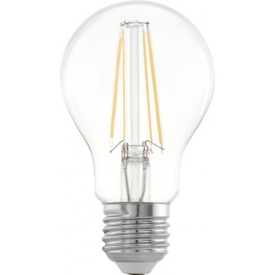 Ampoule LED Eglo LM LED E27 6.5W E27 LED A60 2700K Lumière très chaude. Façonner Sphérique Ø 6 cm. Verre
