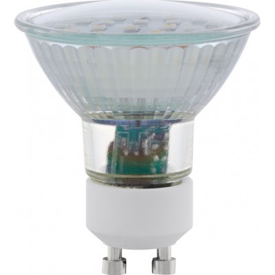 Lâmpada LED Eglo LM LED GU10 5W GU10 LED 3000K Luz quente. Forma Cônica Ø 5 cm. Vidro