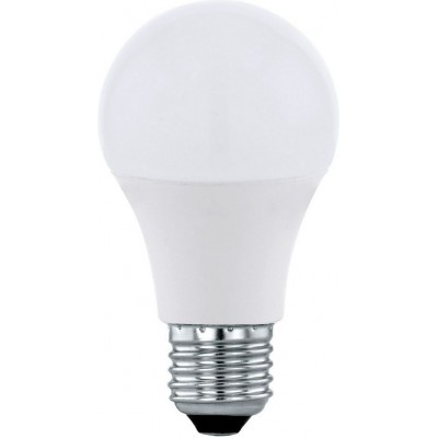 7,95 € Free Shipping | LED light bulb Eglo LM LED E27 10W E27 LED A60 3000K Warm light. Ø 6 cm. Plastic. Opal Color