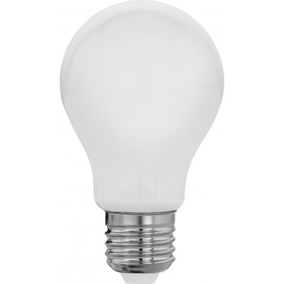 LED light bulb Eglo LM LED E27 7W E27 LED A60 2700K Very warm light. Spherical Shape Ø 6 cm. Glass. Opal Color