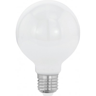 5,95 € Free Shipping | LED light bulb Eglo LM LED E27 7W E27 LED G80 2700K Very warm light. Ø 8 cm. Glass. Opal Color