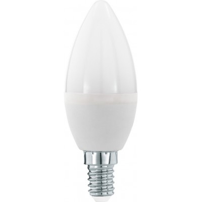 3,95 € Envio grátis | Lâmpada LED Eglo LM LED E14 5.5W E14 LED C37 3000K Luz quente. Forma Alongada Ø 3 cm. Plástico. Cor opala